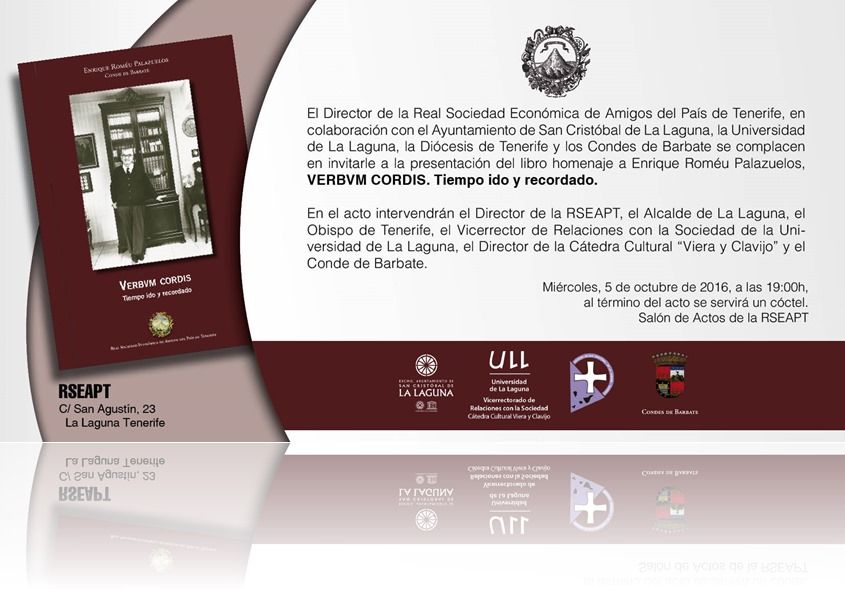 Invitación Homenaje Enrique Roméu Palazuelos